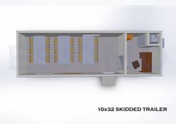 10’×32’ Skidded Office Trailer photo 1