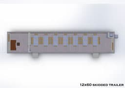 12’×60’ Skidded Office Trailer photo 1